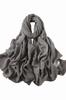 Graphite Textured Scarf 180x90 - Cotton and Polyester