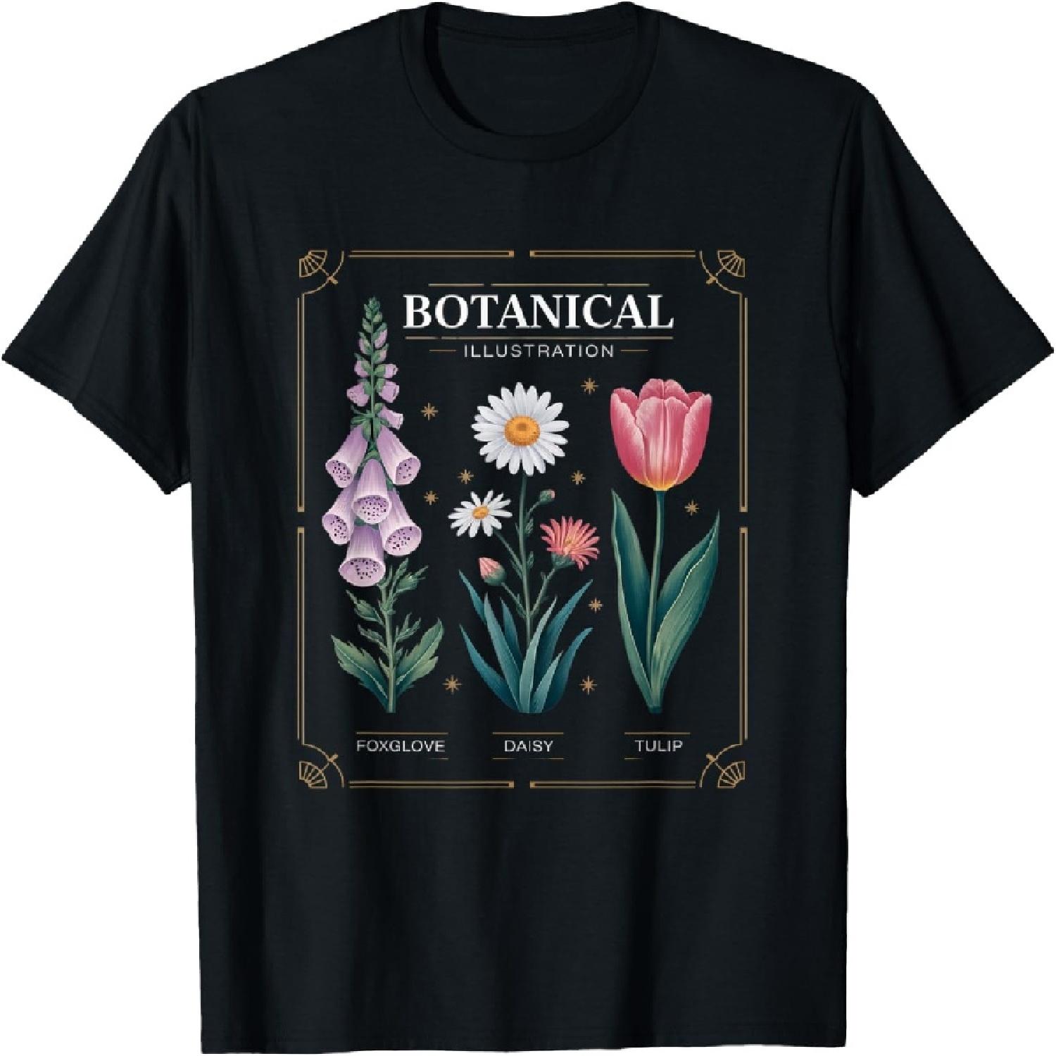 

Foxglove Daisy Tulip Field Vibe Vintage Flower Arrangement T-Shirt XXXXXL різнокольоровий