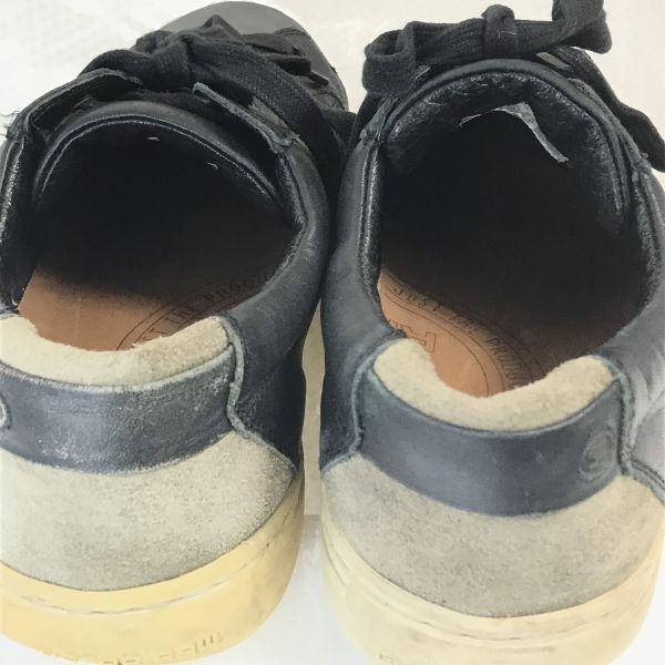 G-Star Raw Leather Sneakers 28.5 EUR44 UK10 Black(USED)