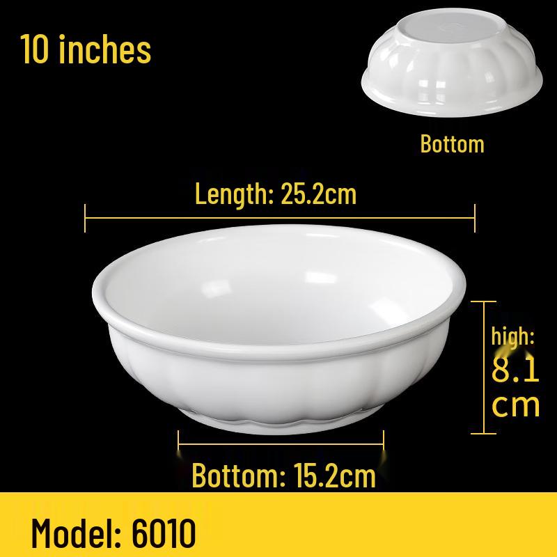 Shengjia Melamine Fan-Shaped Dinner Plate