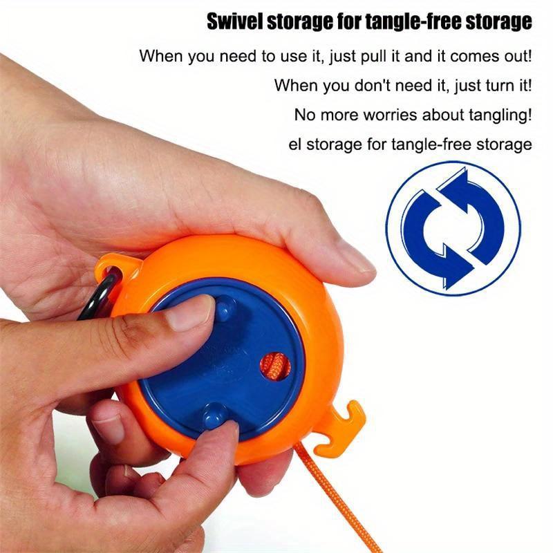 1pc 393.7inch Adjustable Clothesline Outdoor Travel Portable Clothes Line Outdoor Retractable Clothesline Suitable