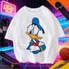 Disney Kalle Anka Tryckt Huvtröja för HöstVinter 2026 100% Ren Bomull Varm Tröja Casual Lös Huvtröja Unisex