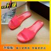 Internet Celebrity Beach One-word Outdoor Wear Seaside Sandals 2025 New Fashion Crystal Transparent Cool Slippers Women's Summer Wear