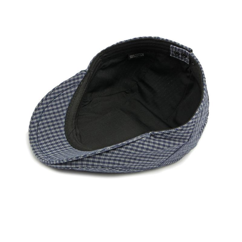 Beret Men's British Retro Forward Cap Plaid Paintsman's Cap