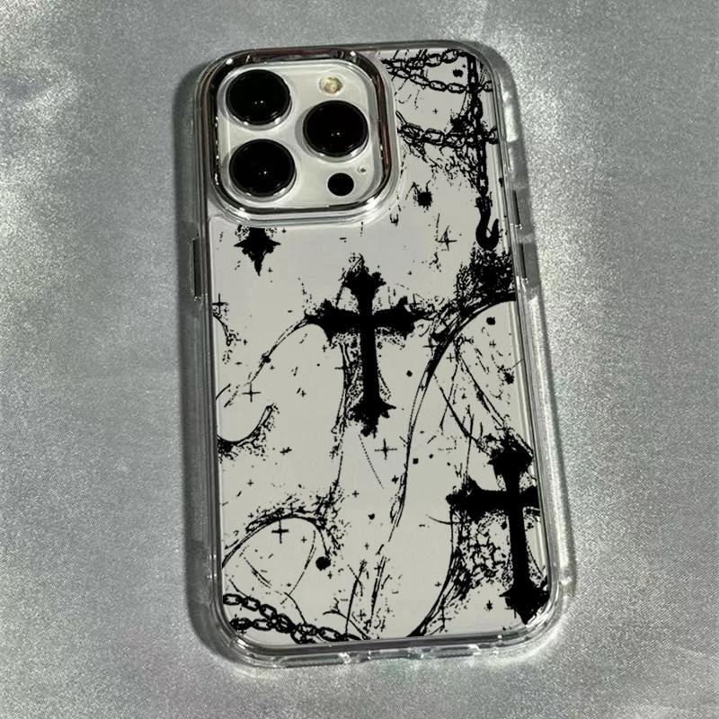 Cool Dark Gothic Cross Mark Case For Honor 90 200 Lite MAGIC 7Lite X9C X8B X7A X8A X6A X9D Huawei Y9 Prime 2019 P30 Lite Soft
