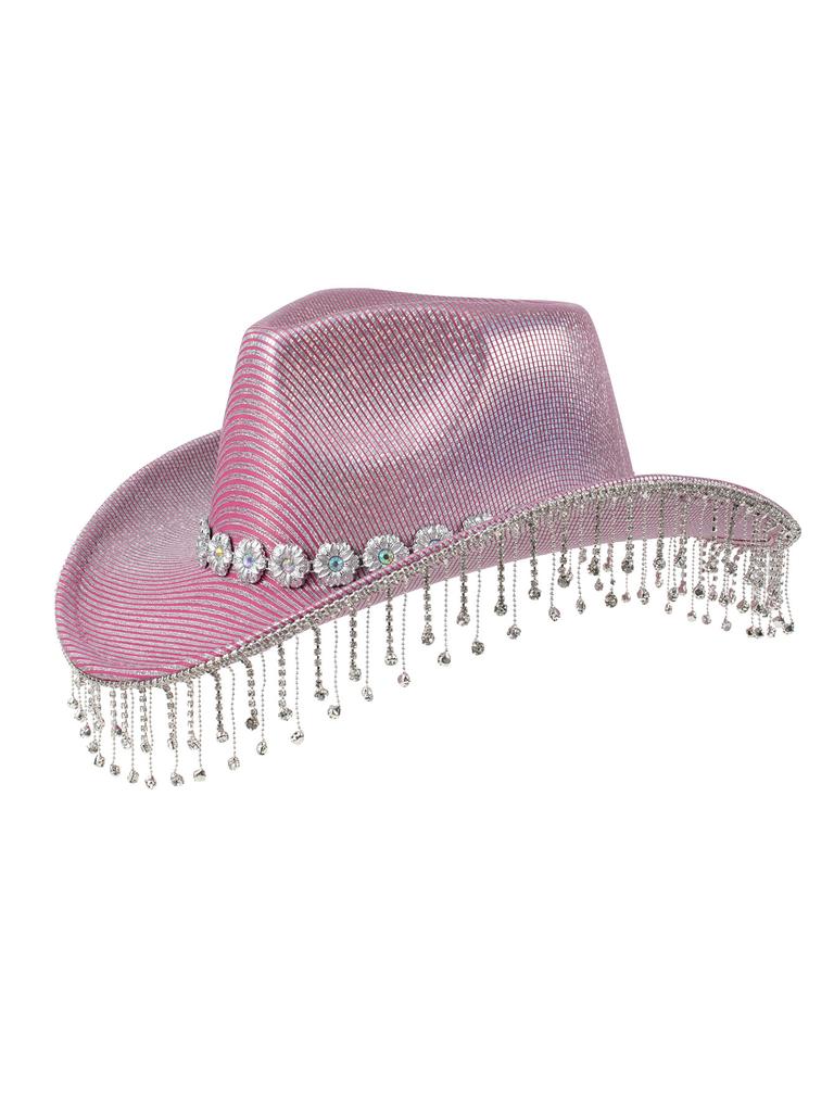 Jazz straw hat bride shiny hat festival carnival European and American temperament chain top hat party new hat
