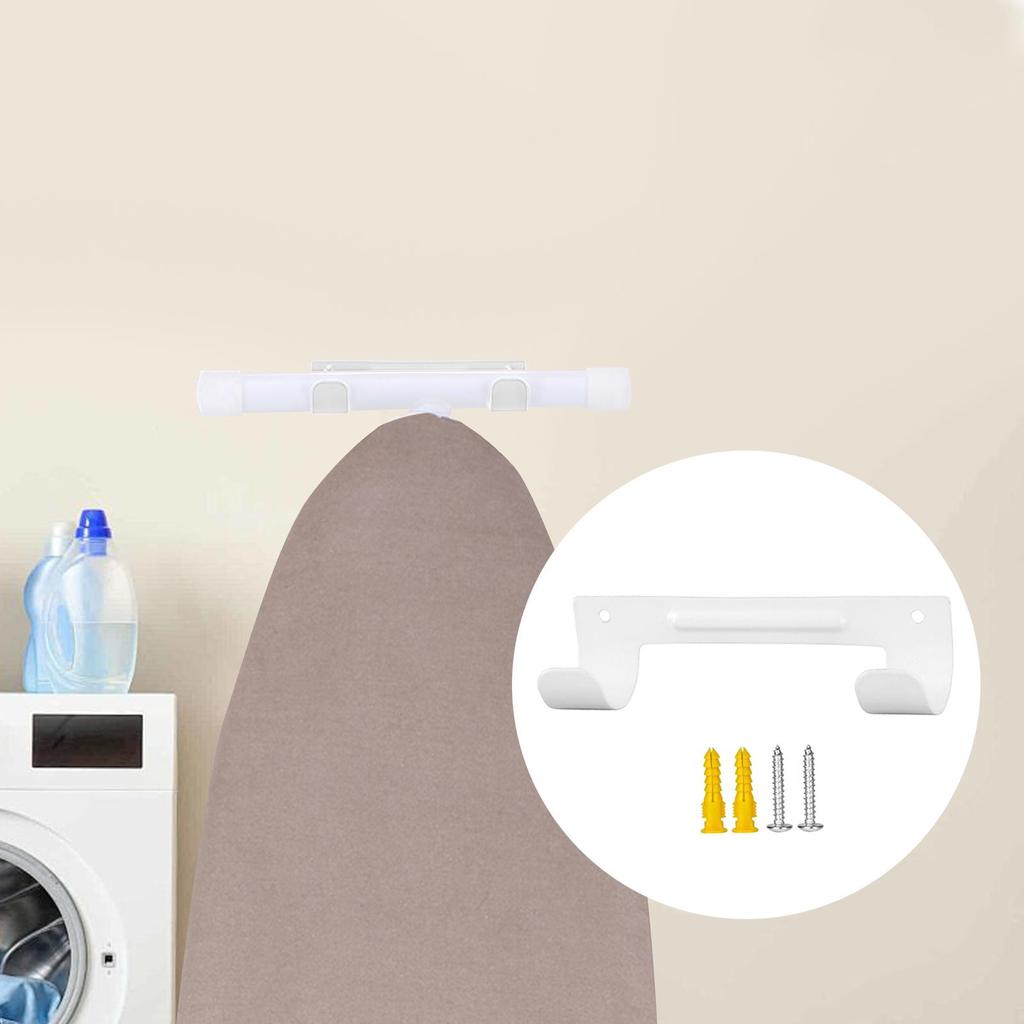 Ironing Board Wall Mount Hanger Iron Board Holder Compact Wall Mounted Ironing Board Holder Organizer for Utility Rooms Hotel
