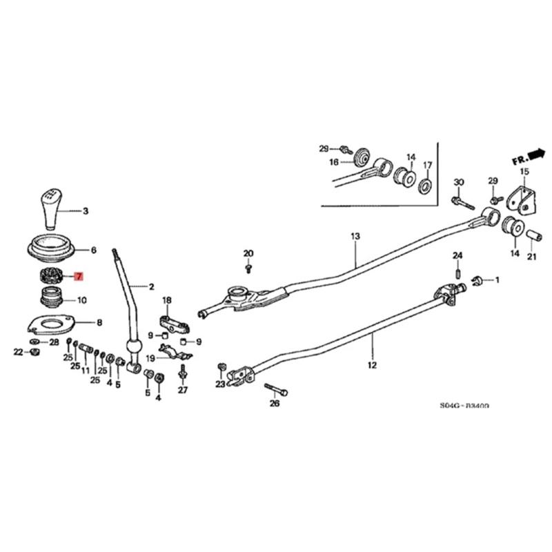 54115-SH3-000 Shifter Lever Seats and Car Dust Seal Vehicle Accessory