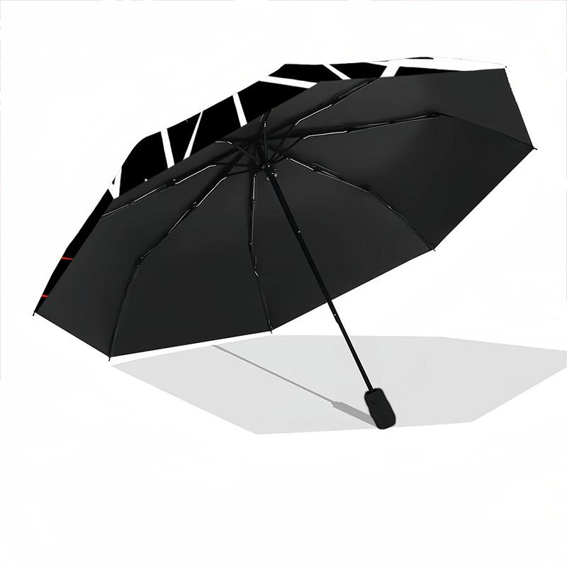 1pc Abstract Pattern Automatic Open/close, All-Season Portable Folding Umbrella for Friends, Travel, Everyday, Events  Yy250812218