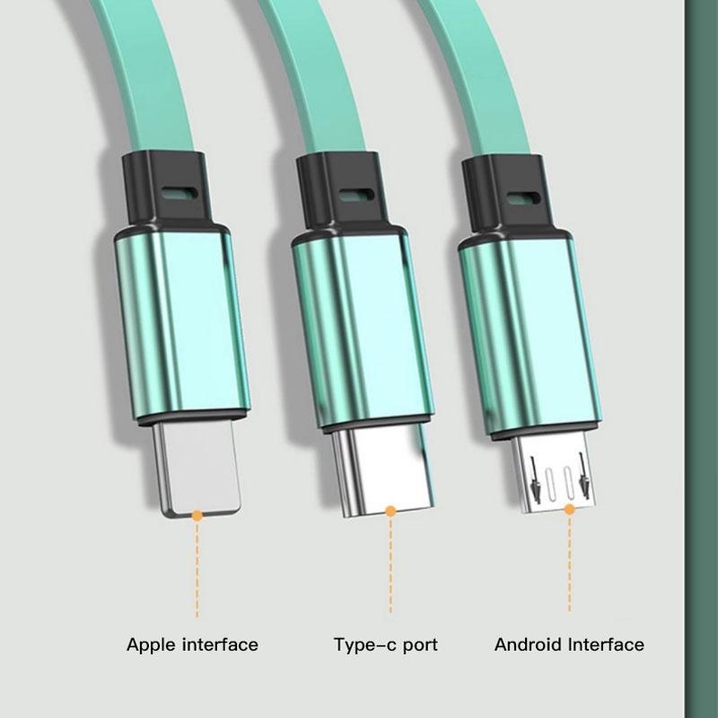 Retractable Data Cable 3 In 1 Fast Charging Accessories For Chevrolet Cruze Sonic Silverado Trax Camaro Captiva Equinox Malibu