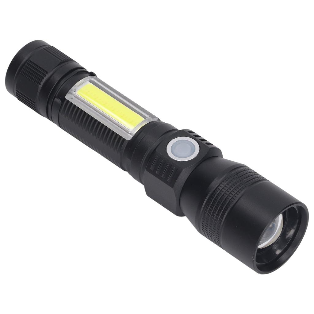LED Flashlight Rechargeable Torch LED Pocket Flashlight with COB Light Super Bright Magnetic Base