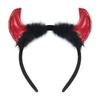 FuturoFashion Devil Horns Headband with Fur Unique
