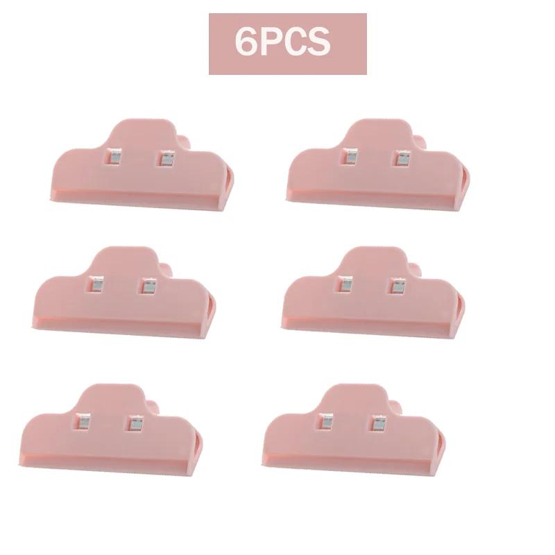 6PCS Chip Bag Clips , Portable large Kitchen Storage Food Snack Seal Sealing Bag Clips Sealer Clamp Plastic Tool for Bag