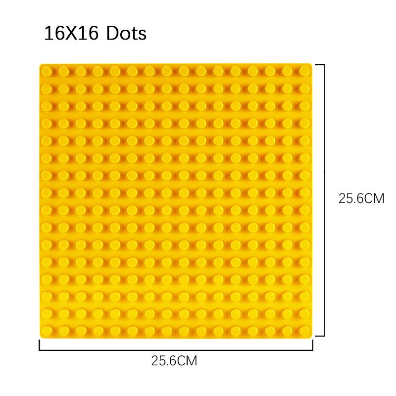 Placă de bază 16*16 puncte pentru cărămizi mari Placă de bază în 9 culori Blocuri de construcție DIY Jucării pentru copii