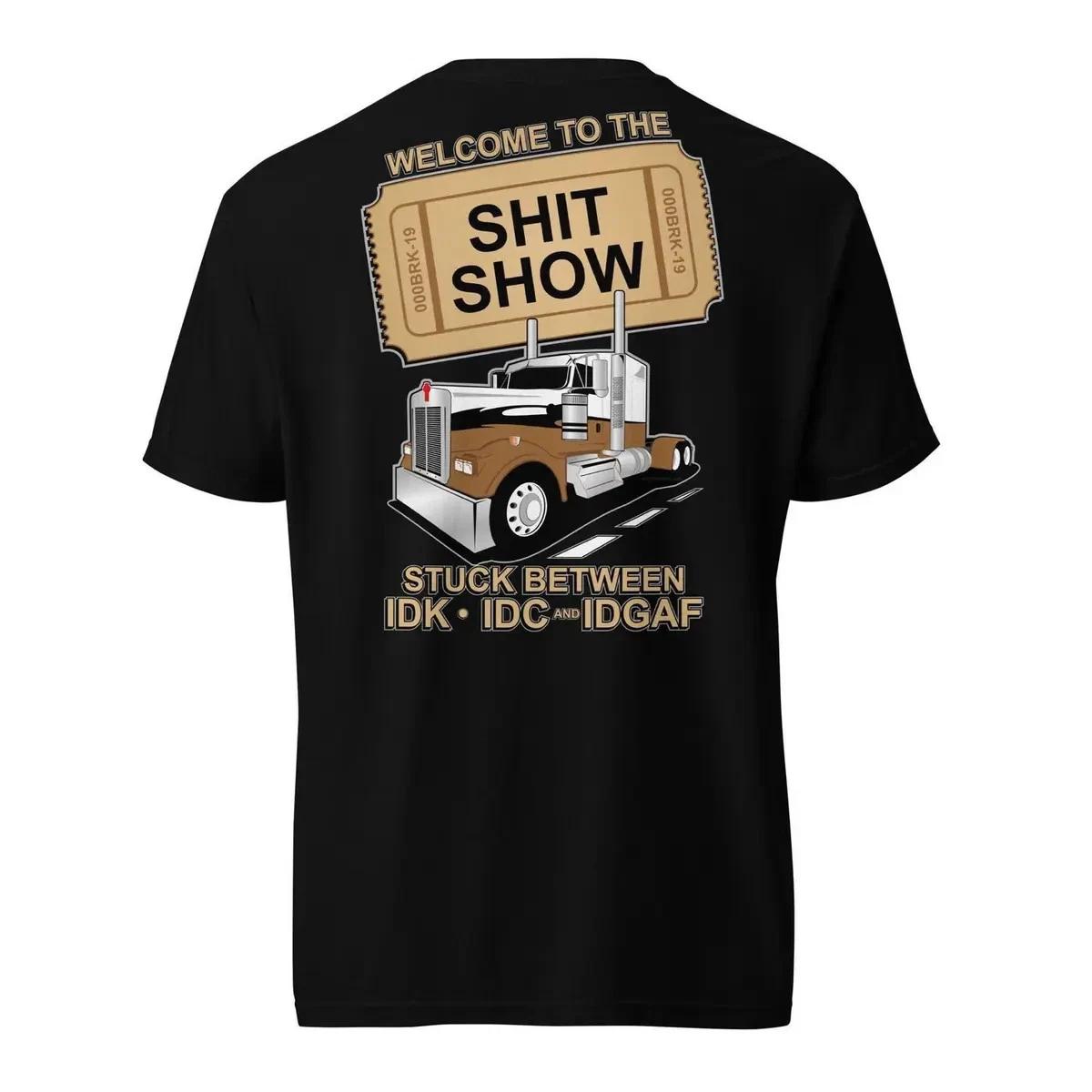 Funny Trucker Graphic T-Shirt Big Rig Driver Humor Tee S