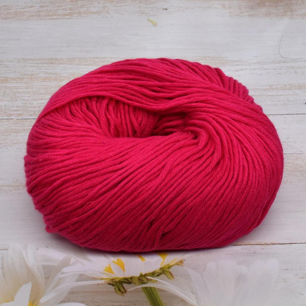 6-Pack Premium Combed Cotton Yarn for Crochet & Knitting - 100% Soft Hand Knitting Yarn, 50g/Skein 125m/Skein, Smooth Craft Yarn for DIY Home Projects