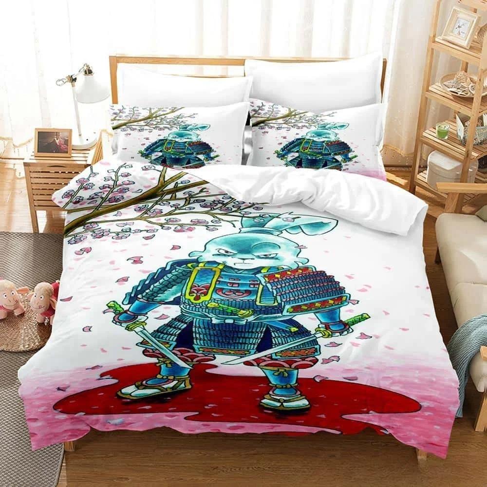 

Comfortable Classic New Samurai Rabbit The Usagi Chronicles Size Bed Adult Kid Bedroom Sets Single Twin Full Queen King Quilt Comforter (quilt)-EU Single(135*200cm)3pcs