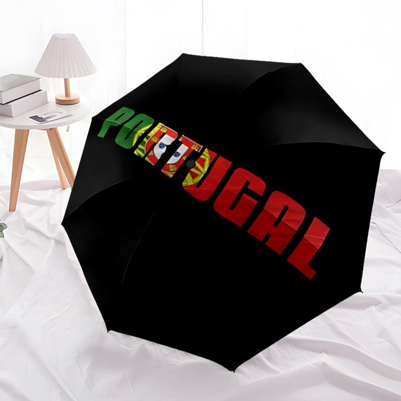 1pc P-Portugal Umbrella, Sun Protection, And UV Shielding. It Has Eight Sturdy Ribs for Outdoor Use And Perfect As a Holiday Gift