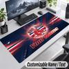 Custom Name Text Mouse Pad Boston Red Sox Personalized Desk Pad For Work And Gaming