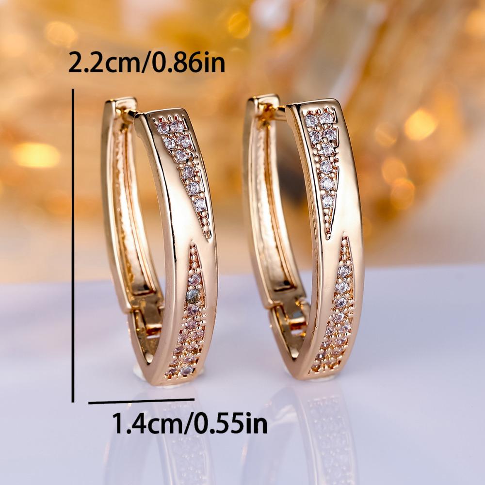 Fashion Gold Color Geometric Drop Earrings for Women Vintage English Earrings Bride Wedding Jewelry