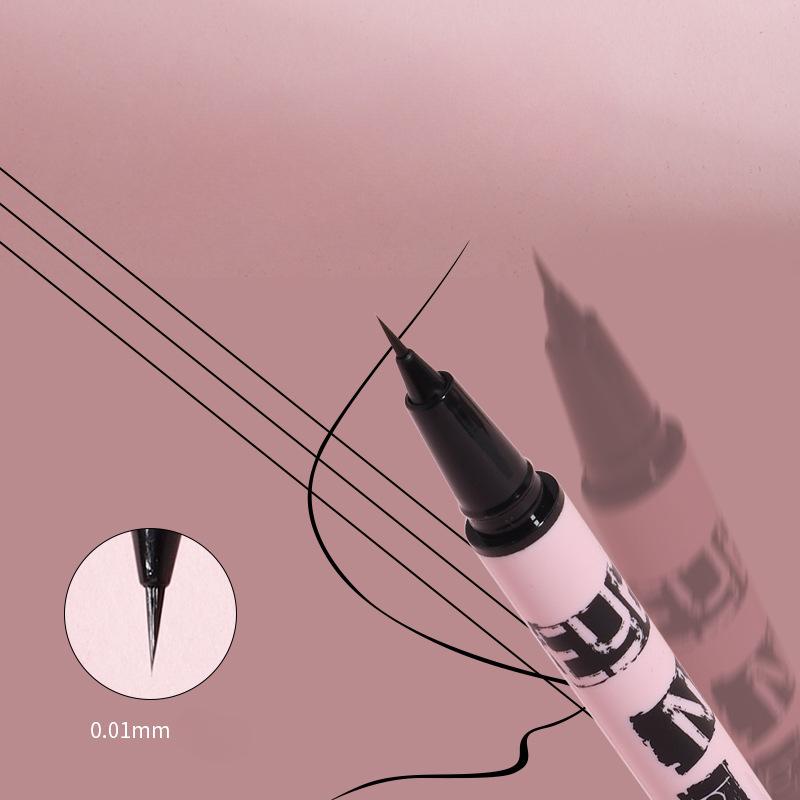 Schlanker Mehrzweck-Flüssig-Eyeliner, natürlich geschmeidig und nicht leicht zu verwischen 0,1 mm ultrafeines Eyeliner-Make-up