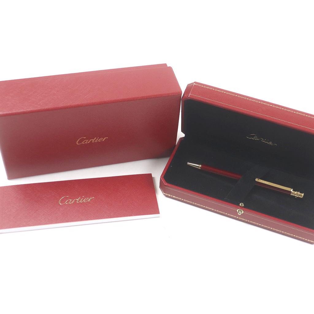 Excellent Cartier Ballpoint pen Santos de Cartier Love Twist type Bordeaux gold Used