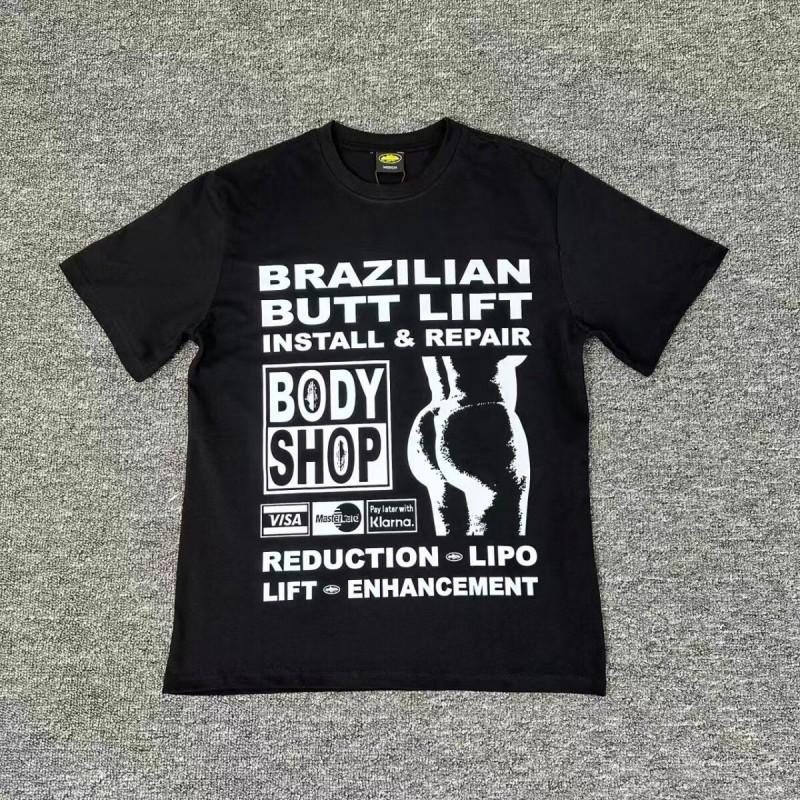 Corteiz Short Sleeve T-Shirt Mens Loose Fit Graphic Print Crew Neck Casual Streetwear Tee