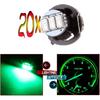 cciyu 20 Pack T4/T4.2 Green Neo Wedge 3LED A/C Light Bulbs Replacement For Indicator Light Instrument Panel Light