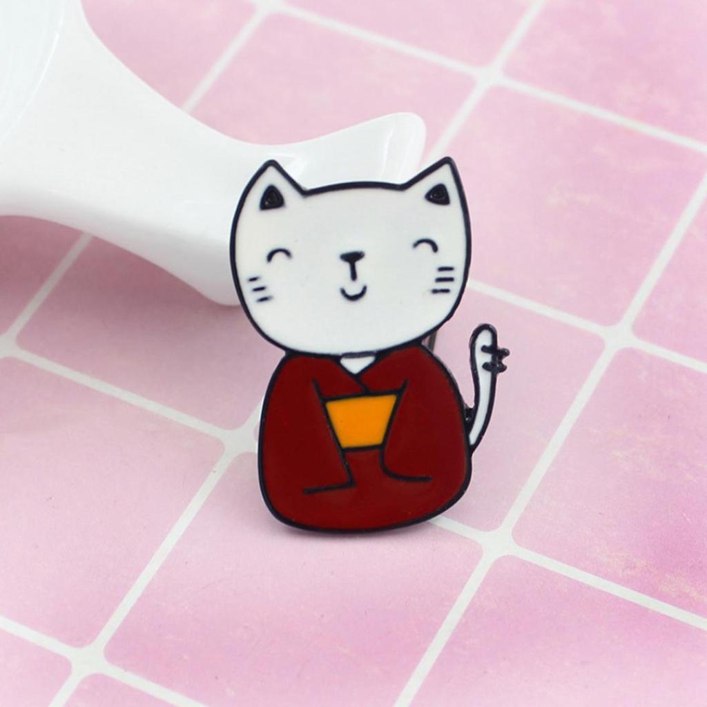 Fashion Cute Animal Cat Pattern Brooch Pin