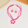 Egg Flower Earrings Necklaces Jewelry Set Bohemia Collarbone Chain  Jewelry Gifts