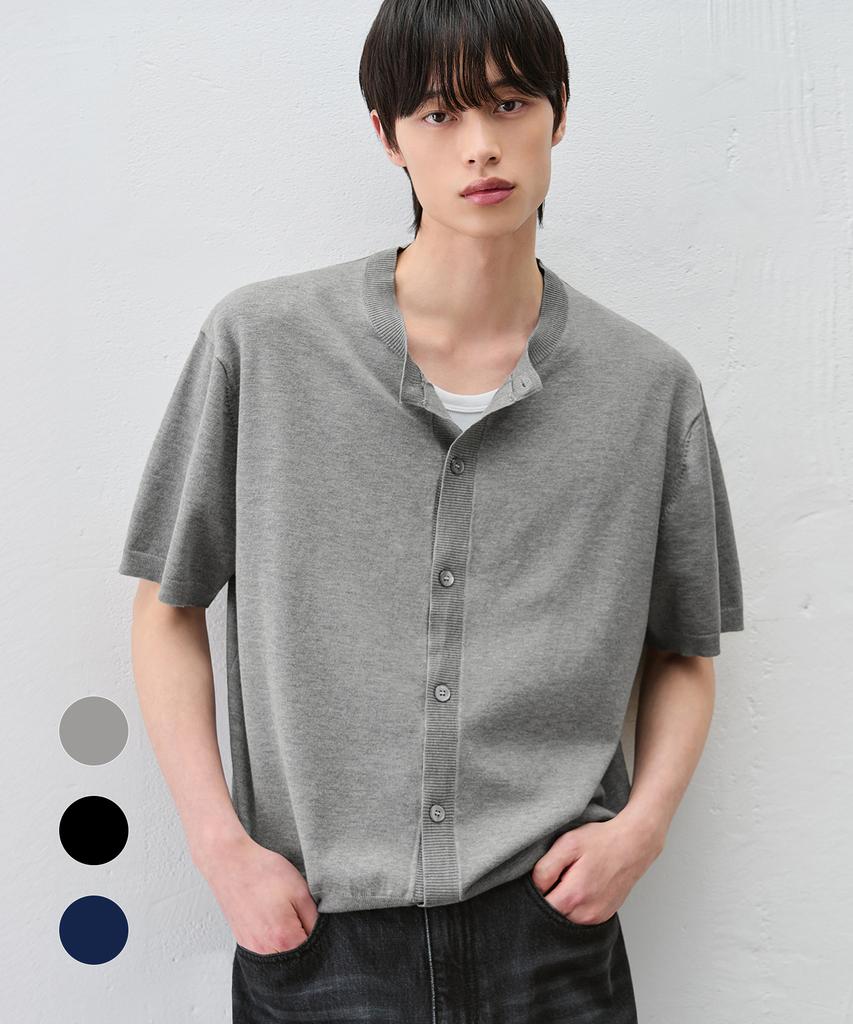 Draw Fit Cooling Modal Half Round Cardigan [3 Colors]