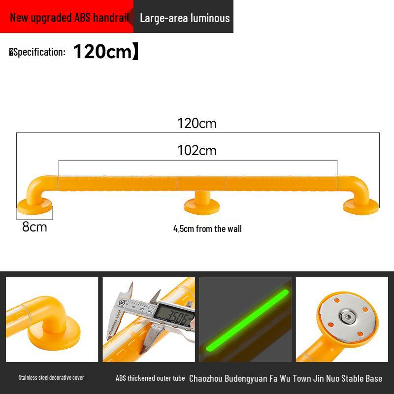 Stainless Steel Bathroom Handrail for Disabled, Elderly, and Pregnant Women