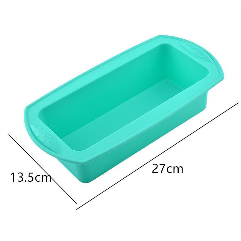 Rektangulære silikonformer for brød toast kake bakeformer non-stick rektangulære kakeformer brownieform brødform bakverkverktøy