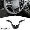 Carbon Fiber Car Steering Wheel Decor Cover Trim Shell For 2012-15 Chevy Camaro