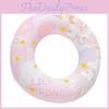 Cute Cartoon Pattern Cloud Horse Kids Baby Inflatable Swim Ring Pink Lifebuoy Water Floating Ring