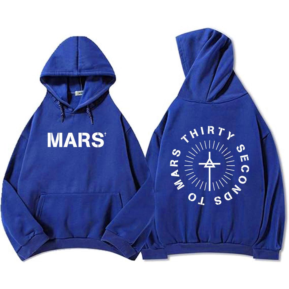 Thirty Seconds To Mars Hoodies Long Sleeve Fashion Hooded Sweatshirts Casual Rock Unisex Streetwear Mens