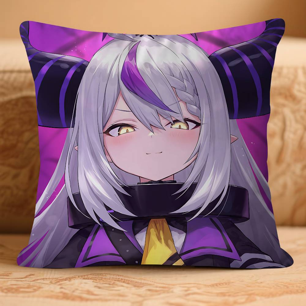Hololive L-a D-Darknesss Pillow Case Removable Washable Cushion Cover – All-Season Soft Linen
