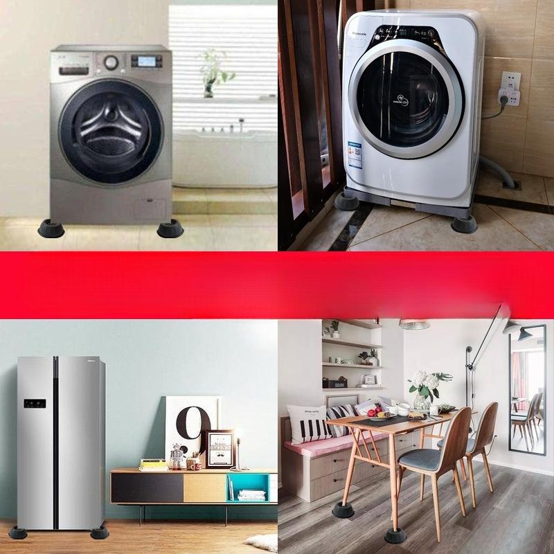 The Multi-functional Washing Machine Foot Mat Is Anti-slip and Moisture-proof, The Base Is Shockproof, and The Refrigerator Foot Mat Is Anti-shake