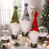 Weekly New Christmas Gnome Wine Bottle Decoration - Creative Rudolph Faceless Doll