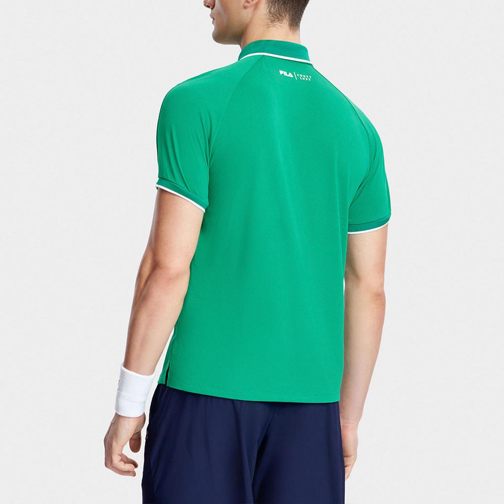 New FILA Polo Shirt Men's Ethereal Grass Green A11M333103F-GN