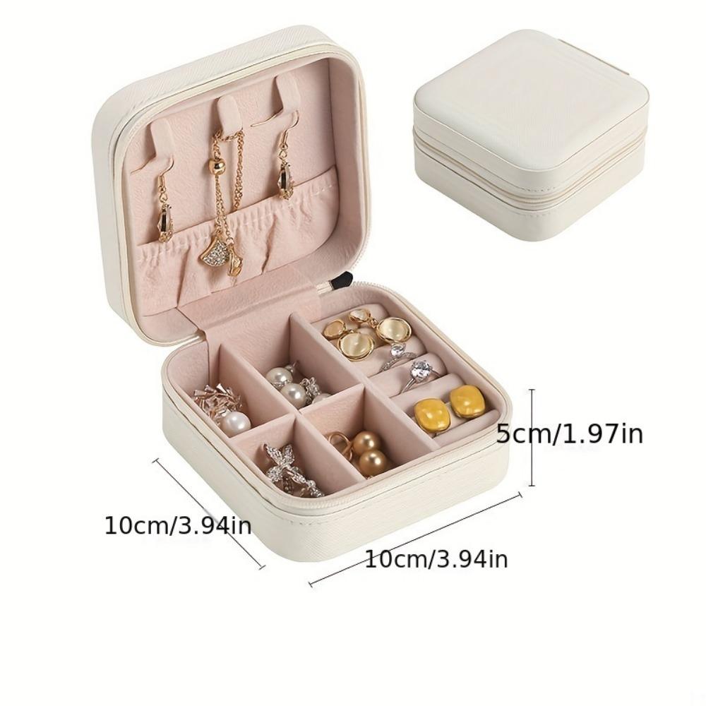 Can Be Used For Christmas Gifts For Girlfriend Mini Portable Oxidation Resistant Jewelry Organizer For Rings Necklaces Earrings