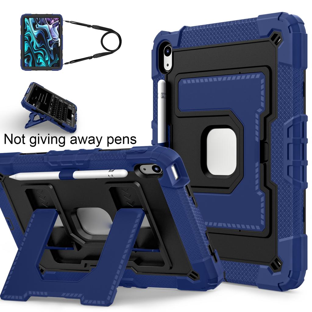 Rugged Armor Kids Case For iPad 10th Air 5 4 10.9 Air 11 13 10.2 8th 9th 9.7 Generation Tablet Stand Shockproof Cover