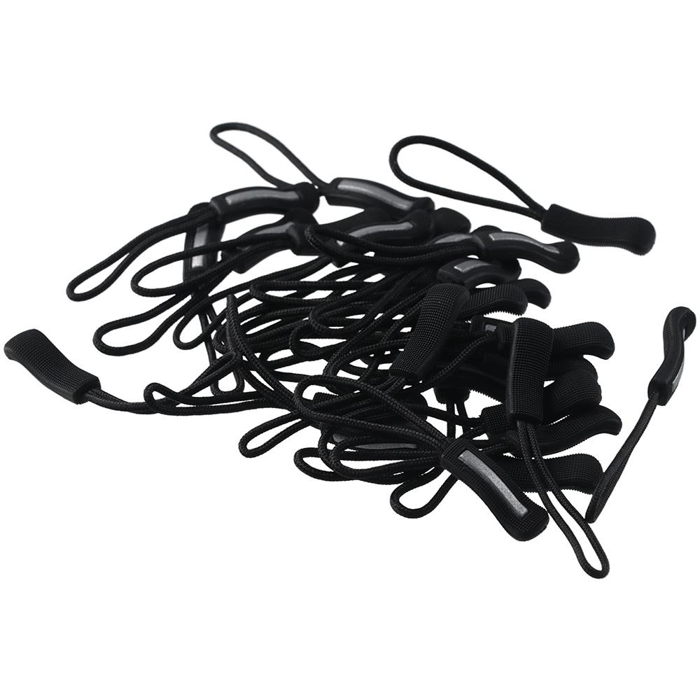 30Pcs Black Pulling Rope Plastic Zipper Rope Pull Tail Rope  Clothing, Luggage, Shoes and Boots