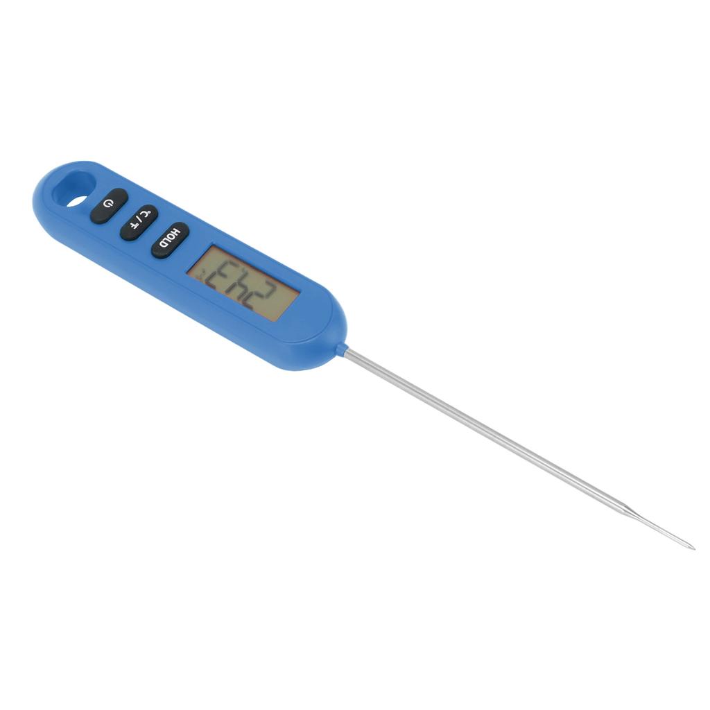 Fleischthermometer Sofortlesethermometer Digitales Koch-Küchen-Barbecue-Thermometer mit langer Sonde Blau