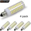 [4-Pack] E11 led Bulb, 75W or 100W Equivalent Halogen Replacement Lights, Dimmable, Mini Candelabra Base, 850 Lumens, Daylight White 6000K, AC110V/