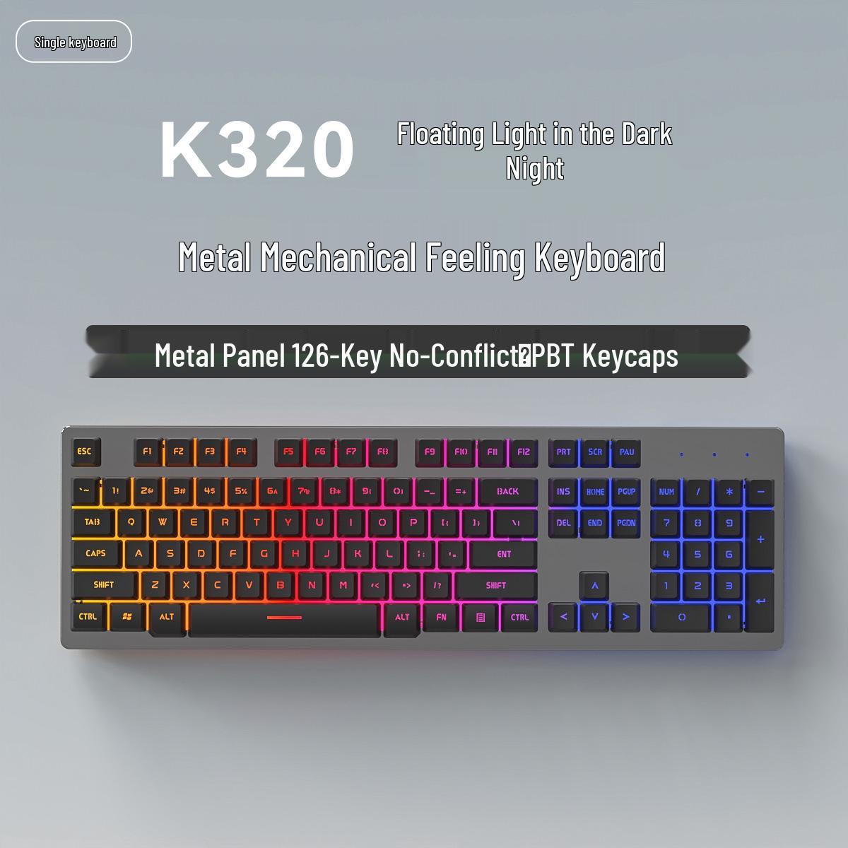 

Wired Metal Gaming Keyboard & Mouse Set for Esports