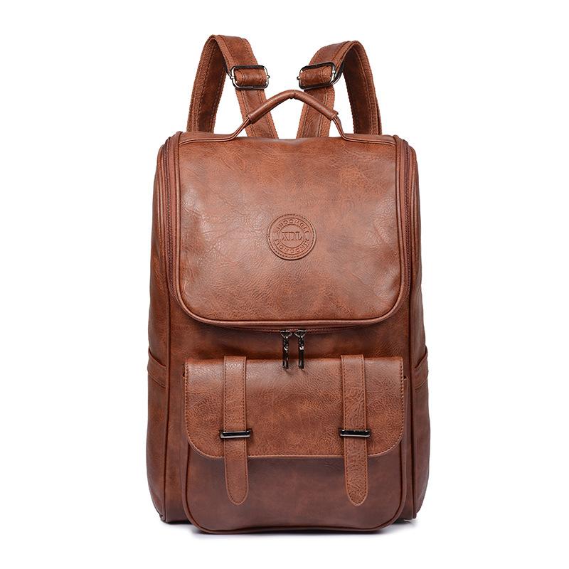 

Advanced Style Backpack, New Retro Large Capacity Computer Backpack, College Student Backpack, Travel Bag коричневий