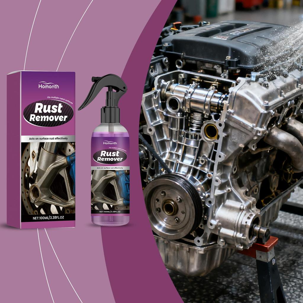 Homonth Rust Remover  for Car Metal Furniture and Tools Removes Rust and Forms Protective Layer 100ML