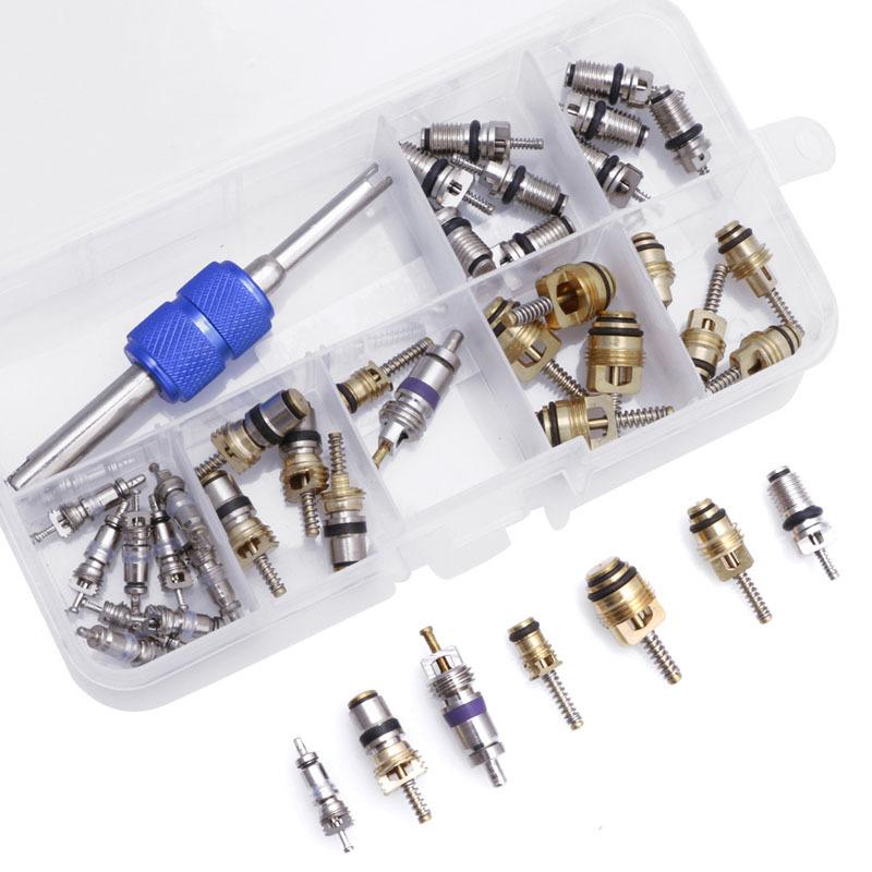 R12 R134A Car Air Conditioning A/C Tire Valve Stem Core Remover Tool Kit 39Pcs/set Dropship