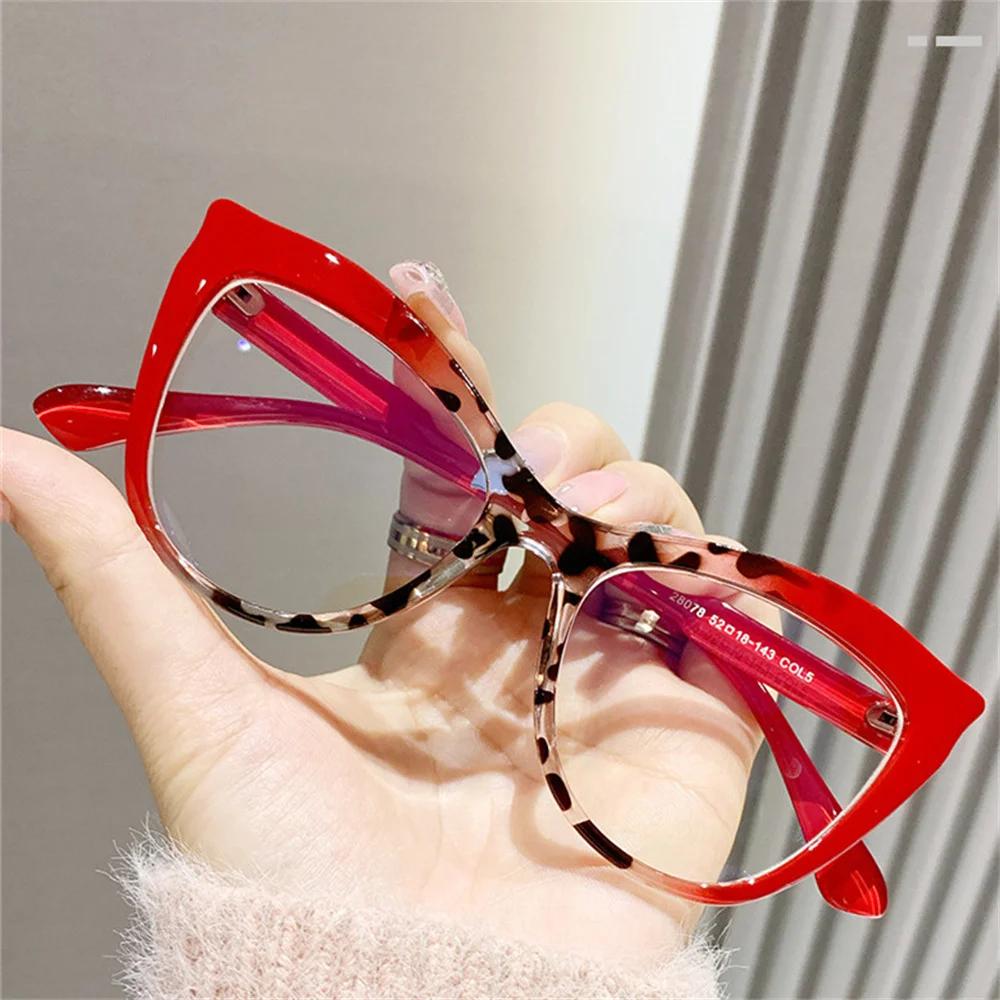 Fashion Cat Eye Glasses Women Vintage Computer Eyeglasses Optical Glasses Anti Blue Light Blocking Eyewear  De Lectura